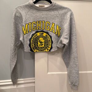 Michigan crop sweatshirt. Furst of a kind brand